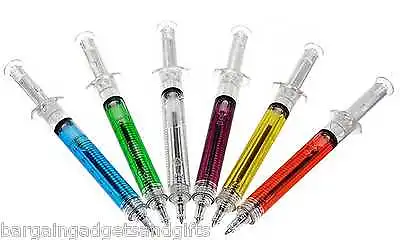 £1.69 • Buy Novelty Syringe Shape Needle Pens Funny Joke Nurse Doctor Paramedic Vet Gift
