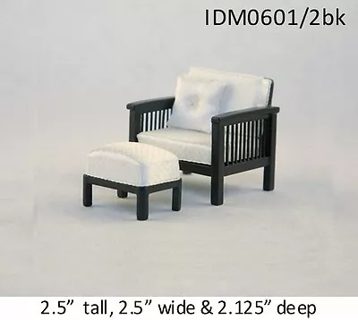 MISSION STYLE CHAIR 1:12 SCALE DOLLHOUSE MINIATURES Heirloom Collection  • $36.95