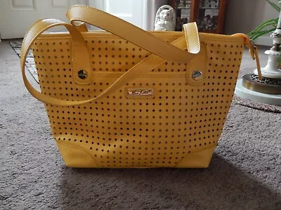 Marc Fisher Yellow Perforated Purse Medium Size  • $10