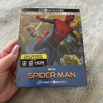Spiderman: Homecoming 4k Ultra Hd / Blu Ray Best Buy Steelbook **brand New** • $94.95