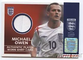 2005 Topps England Michael Owen Authentic Player WORN SHIRT CARD MINT Hologram!! • $39.99