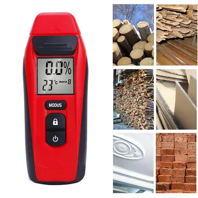 Digital Moisture Meter Damp Detector Timber Wood Tester Plaster Sensor • £25.99