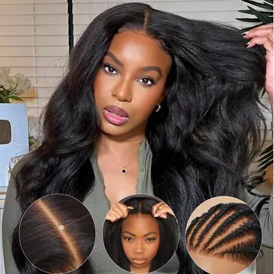 UNice Malaysian Kinky Edges Yaki Straight Wear Go Glueless Wigs Human Hair Lace • $120.53