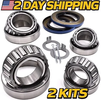 (2 Kits) Trailer Wheel Rebuild Kit 1-1/4  & 1-3/4  Axle Sport Utility Cargo • $42.99