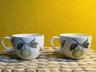 £19.99 • Buy Set Of Two  Wedgwood Queens Ware Sarah's Garden Teacup Butterfly Citrus Bee