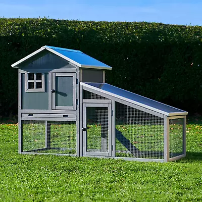 £99.99 • Buy Plastic Rabbit Hutch And Run Guinea Pig Hutch Large 2 Tier Double Decker Bunny