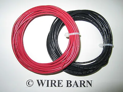 Black And Red 12 Gauge Mtw - Machine Tool Wire - 25 Foot Each Color = 50 Ft Wire • $25.99