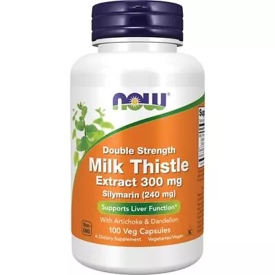 NOW Foods Double Strength Milk Thistle Extract 300 Mg 100 Veg Caps • $16.24