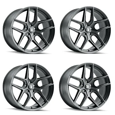 Set 4 20  Touren Tr79 20x10.5 Brushed Matte Black W Dark Tint 5x112 Wheels 40mm • $1299.96