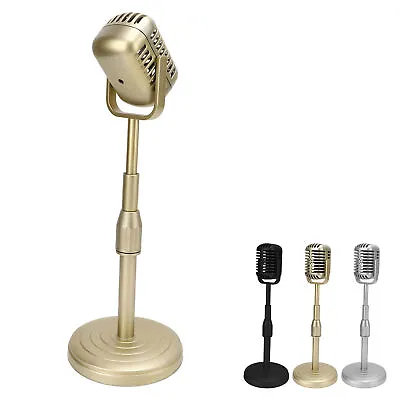 Simulation Old Fashioned Microphone Model With Stable Base And Support Rod R SD0 • $29.69