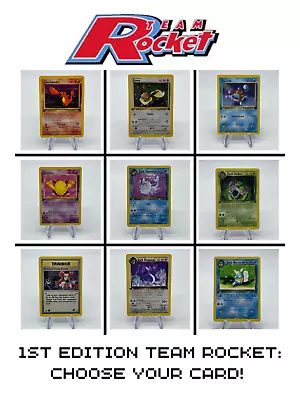$5.99 • Buy 1st Edition Team Rocket Pokemon Cards - Near Mint (NM) / LP - Choose Your Cards!