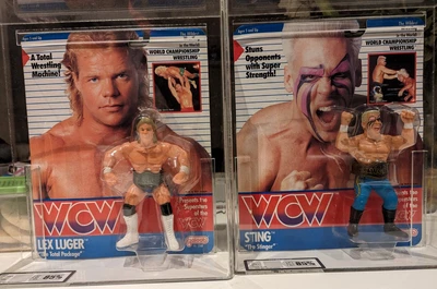 £850 • Buy WCW Galoob MOC Sting & Lex Luger GRADED UKG 85!! EXTREMELY RARE