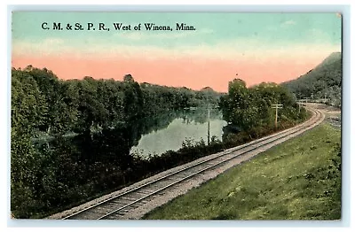 C.M. & St. P.R. West Of Winona Minnesota Unposted Vintage Antique Postcard • $7.95