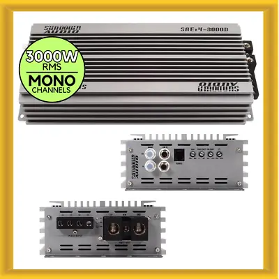 Sundown Audio SAE Version 4 3000W RMS Digital Class D Mono Block Car Amplifier • $509.99