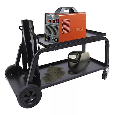 110 Lbs Welding Cart Tank Storage 2 Tier For TIG MIG Welder Plasma Cutter Black • $66.51