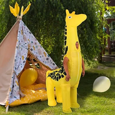Giraffe Fancy Dress Fan Inflatable Costume Suit • $80.95