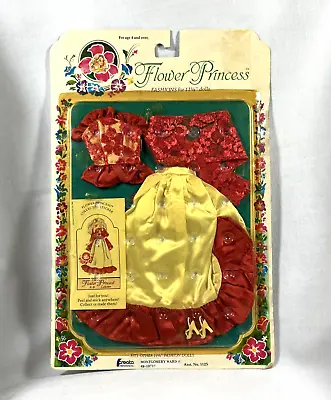 $45 • Buy 1982 Flower Princess Fashions By Creata Outfits Fits Barbie & Clone Dolls Sealed