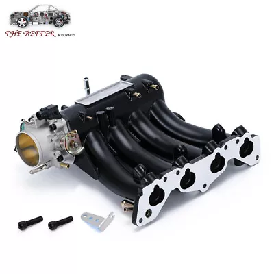  Racing D15 D16 DSeries Intake Manifold+Throttle Body For Honda Civic CRX DEL SO • $173.79