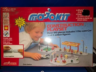 Vintage Majorette Majokit Shell Gas Station Playset #716 • $104.99