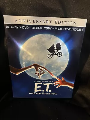 E.T. The Extra-Terrestrial Blu-ray + DVD  2-Disc Set Anniversary Edition • $5.55