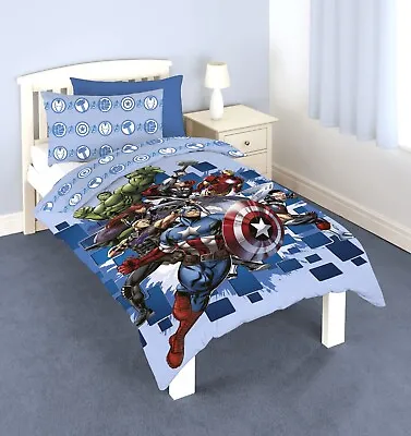 £18.75 • Buy Marvel Spiderman Thor Iron Man Single Duvet Cover Reversible Bedding Set