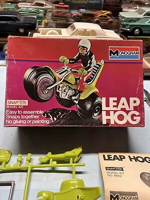 Vintage Car Model Kit Motorcycle Leap Hog Monogram 1971 • $45