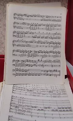 £4.99 • Buy 20 Sheets ORIGAMI Paper  VINTAGE. 12 X 17 Cms. Genuine Music Sheets. Both Sides
