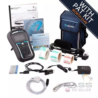 Metrel GammaPAT MI3311 Pro PAT Tester Kit Inc. Labels Logbook + Calibration • £725