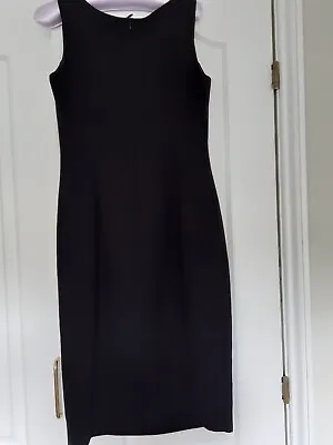 MARKS & SPENCER BLACK FITTED SHIFT DRESS. 10. Ideal Work? Immaculate Condition • £10