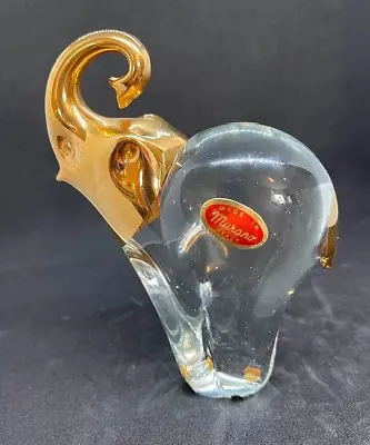 Unusual Murano Glass Elephant Figurine With Murano Sticker • $45