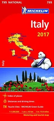 Italy 2017 (Michelin National Maps) By Michelin Book The Cheap Fast Free Post • £7.49