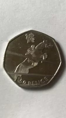 London Summer Olympic 2012 Equestrian 50p Coin 2011 Fifty Pence Circulated • £3