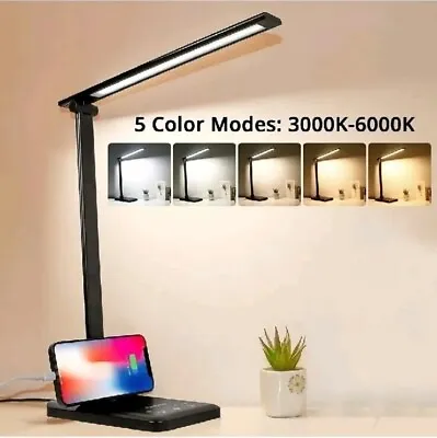 Desk Lamp LED Dimmable 42 LEDS Brightness Levels Daylight Lamp Table Lamp 5 Colo • £12.99