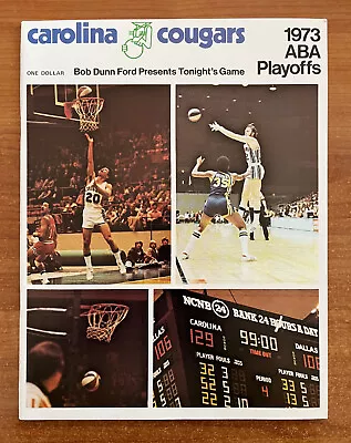 Artis Gilmore - 1973 Aba Kentucky Colonels @ Cougars Basketball Playoff Program • $24