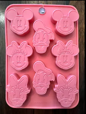 Disney Mickey Minnie Mouse Donald Daisy Duck Silicone Candy Chocolate Ice Mold • £12.53