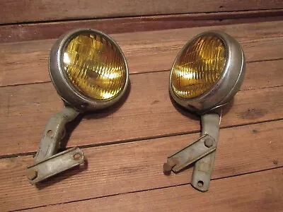 Vintage Set 5 3/4  GUIDE Fog Lights With Brackets • $239.99