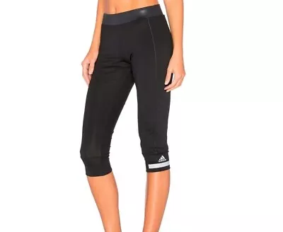 Women's Stella McCartney X Adidas Black Run Performance Leggings Size XS EUC! • $25.99