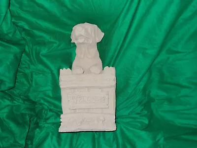  Wellcome Dog On Gate   Latex Rubber Mould.and Fibreglass Jacket New • £35