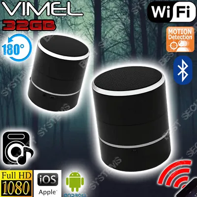 Wireless Security Camera IP Mini Bluetooth Speaker 1080P WIFI Spy Hidden • $179