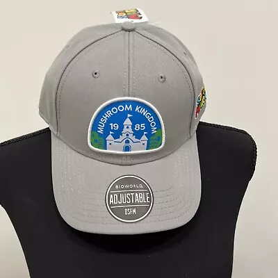 Bioworld Super Mario Bros. Mushroom Kingdom Hat Gray One Size NWT • $18.99