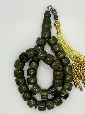 Faturan Tasbih Amber Sandalous Misky Misbaha Prayer Bead سبحة فاتوران سندلس مسكي • $29.99