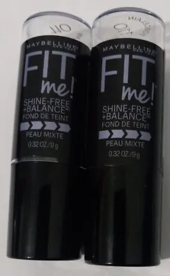 2 Pack! Maybelline Fit Me Shine-Free + Balance Stick Foundation Porcelain 110❤️ • $14