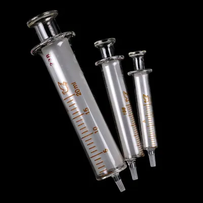 $10.55 • Buy Glass Syringe Injector Sampler Dispensing For Ink Chemical Medicine AUJ Ew