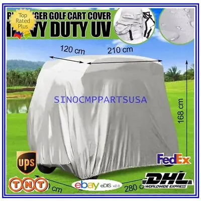 For 4 Passenger Seater Golf Cart Storage Cover For EZ GO Club Car Yamaha • $29.44