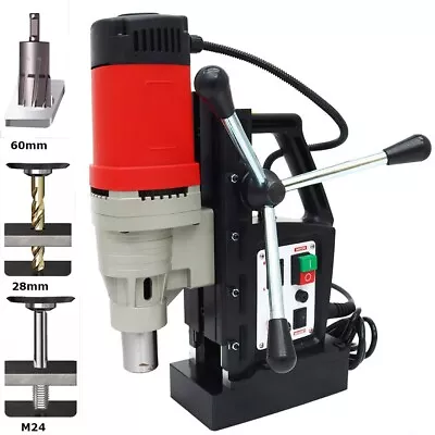 Portable Multi-functional Magnetic Drill110V 28mm Wist Drill 60mm Core Drill M24 • $427.70