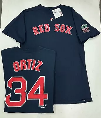 David Ortiz Majestic Boston Red Sox Big Papi Jersey Shirt Final Season Patch NEW • $21.99