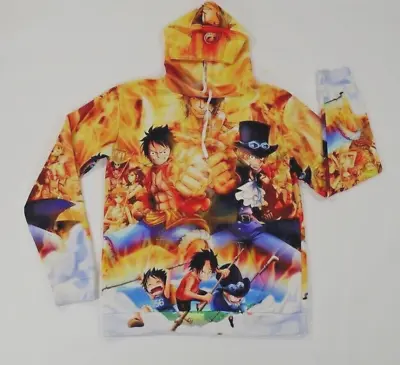 Anime One Piece Monkey D Luffy 3D Hoodie Sweatshirt Unisex XL *** • $27.99