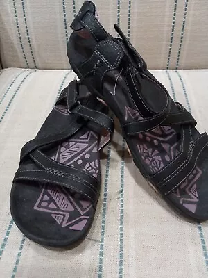 Merrell women's Size 9 Black Lilac Air Cushion Sole Keepsake Sandals • $15.50