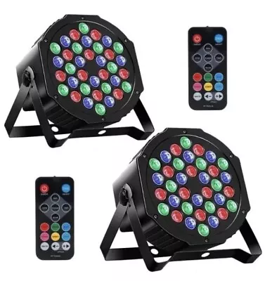 2 PACK Stage Lighting Par 36 LED RGB Light DMX Beam Party DJ Disco Lights • $54.99