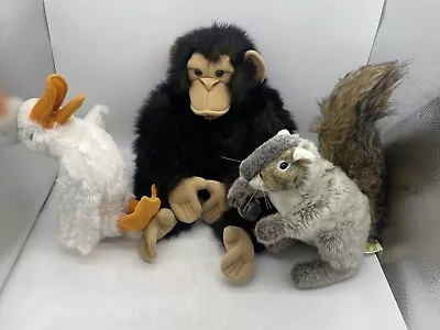 FOLKMANIS/Folktails Large Plush Chimpanzee/ Monkey 22” Plus More Puppet Chipmunk • $14.95